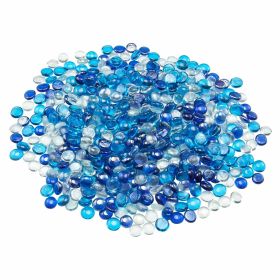 Fire Glass, 10LBS / 4.5KG Smokeless & Fireplace Rocks, 3/4-Inch / 19.05 mm Reflective Firepit Glass Beads