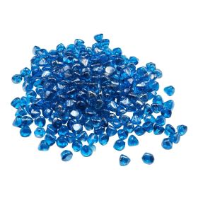 Fire Glass, 20 LBS / 9 KG High-Temperature Resistant Fireplace Rocks, 1 Inch / 25.4 mm Reflective Firepit Glass Diamond Beads
