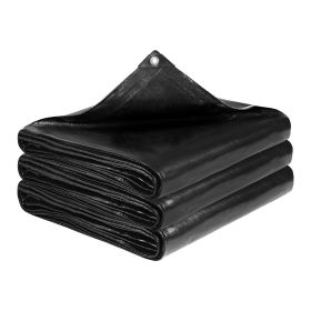 15 x 20 ft Pond Liner, 14 Mil Thickness, 3-Layer Reinforced PE Fish Koi Pond Liner for Outdoor Ponds, with Hemmed Edge and 4 Metal Buttonholes