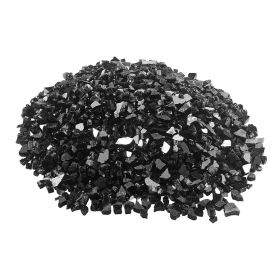 Fire Glass, 10 LBS / 4.5 KG High-Temperature Resistant Fireplace Rocks, 1/2-Inch / 12.7 mm Reflective & Smokeless Firepit Glass Rock (Default: Default)